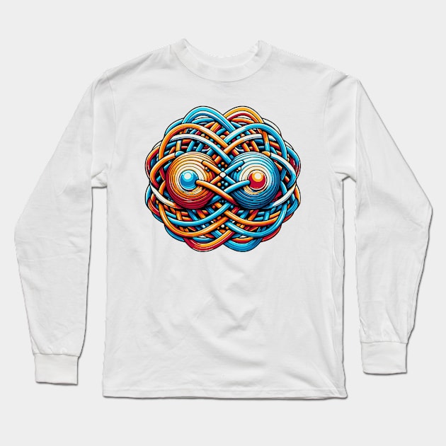 Quantum Entanglement Long Sleeve T-Shirt by JSnipe